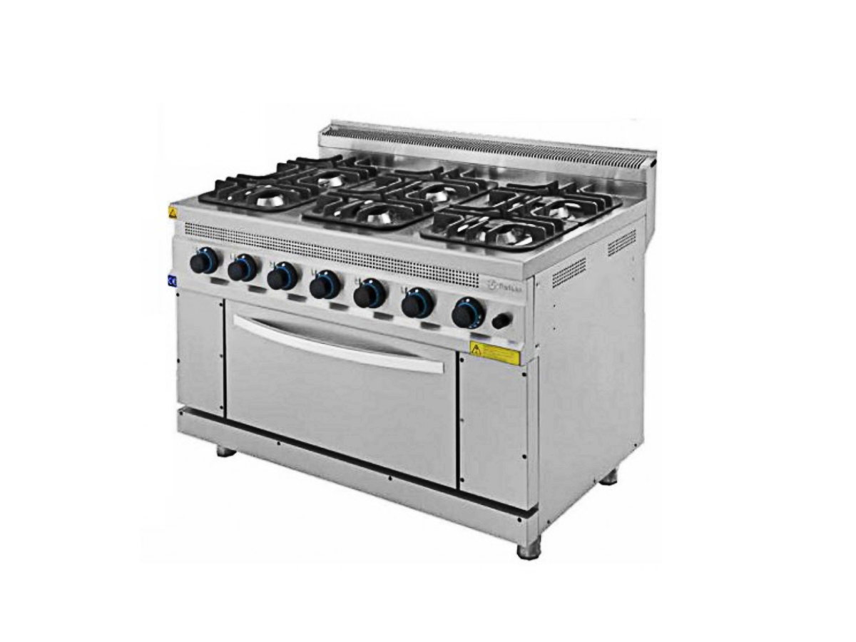 COCINA DE 6 FUEGOS CON HORNO A GAS EUTRON COCINA DE 6 FUEGOS CON HORNO A GAS EUTRON